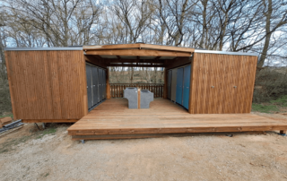 Bloc sanitaire, Sanitaire modulaire pour collectivités, mairie, Loisirs & Tourisme, solution modulaire WC PMR et classique SANIBIO Gamme X4