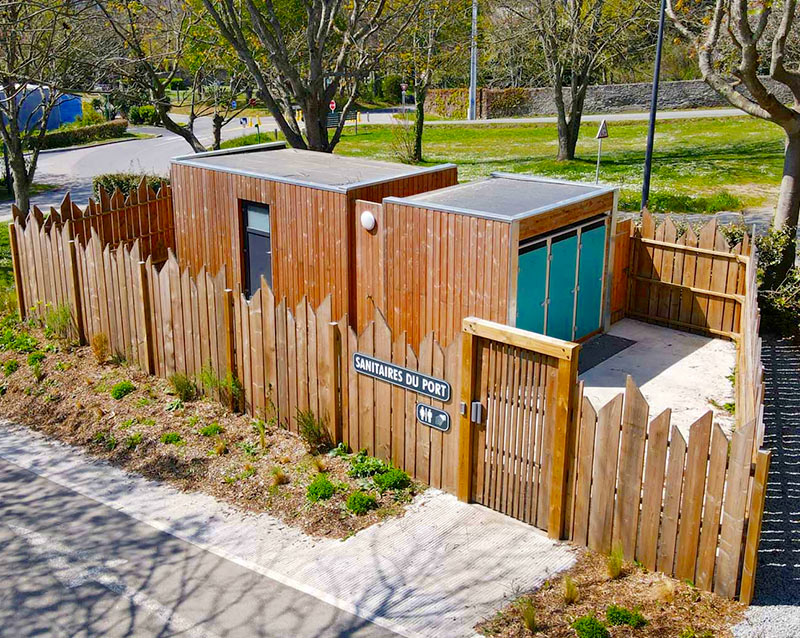 SANIBIO® Bloc sanitaire modulaire, sanitaire public