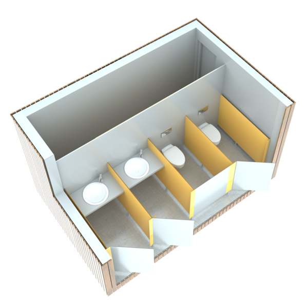 SANIBIO® X4 bloc sanitaire, sanitaire modulaire