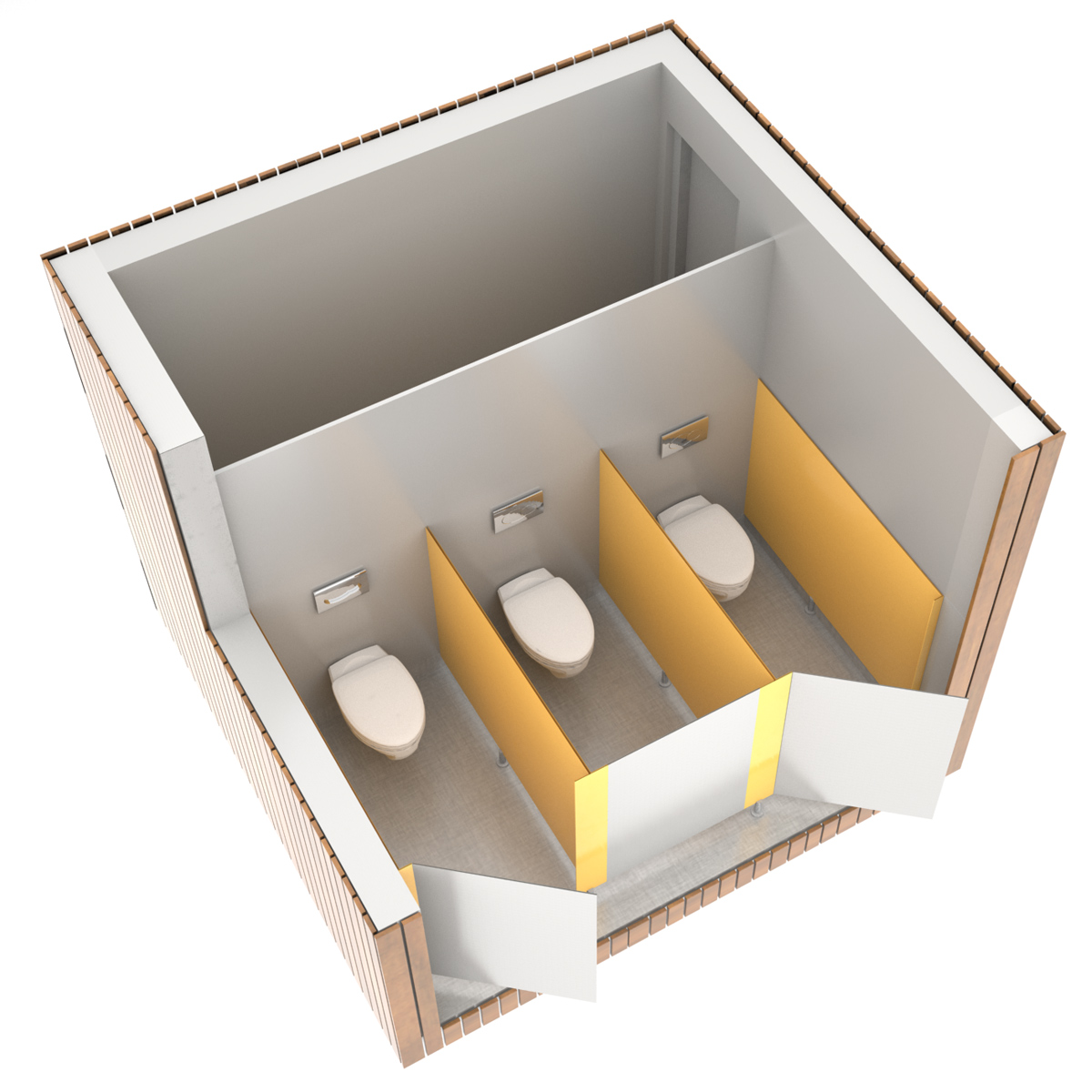 SANIBIO® OUVERT 3X bloc sanitaire, sanitaire modulaire