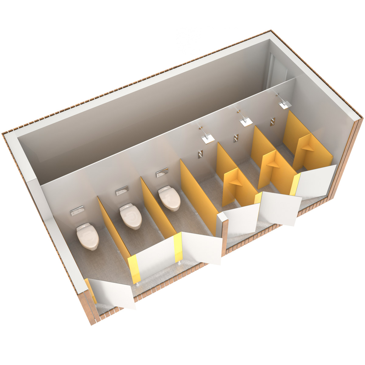 SANIBIO® OUVERT 6X bloc sanitaire, sanitaire modulaire