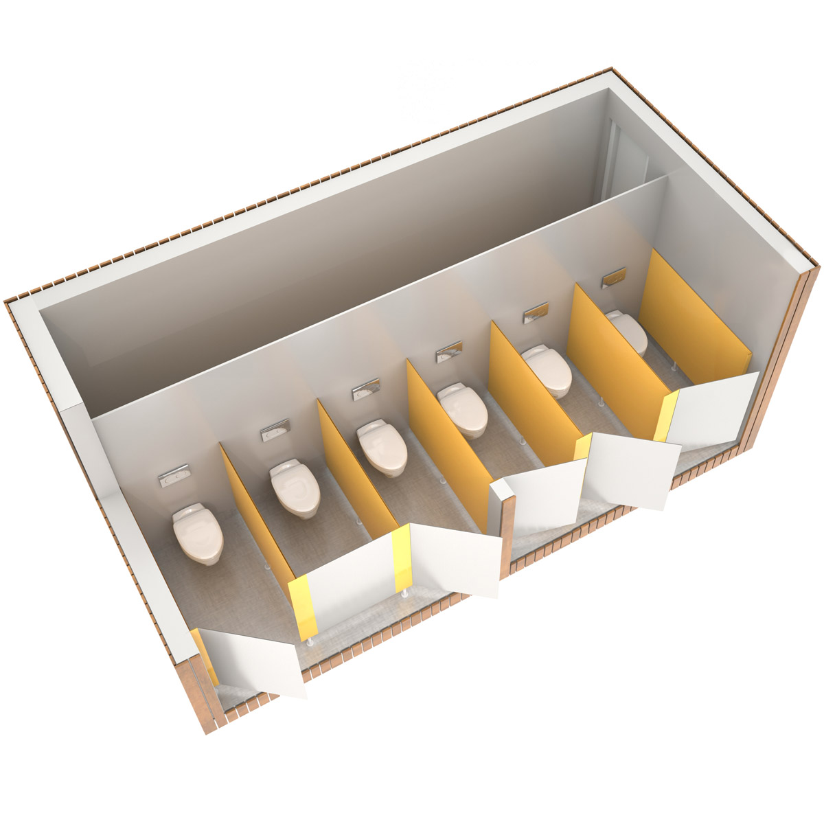SANIBIO® OUVERT 6X bloc sanitaire, sanitaire modulaire