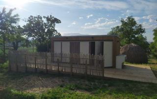 Sanitaire modulaire camping solution modulaire sanibio Module X6 Camping Domaine de Sanaud
