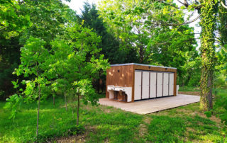 Sanitaire modulaire camping solution modulaire sanibio Module X6 Camping Domaine de Sanaud
