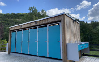 Sanitaire modulaire camping solution modulaire sanibio Module X6 Camping le Cheylard